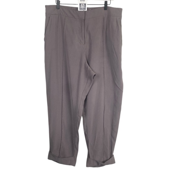 NINE WEST Gray Cropped Pants Capri / XL - Picture 1 of 14